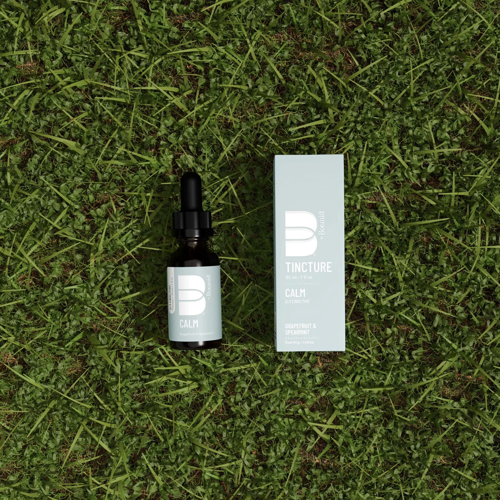 Photograph of product: The Botanist | Tincture | Calm 2:1 TH-oui:CBD | 100mg