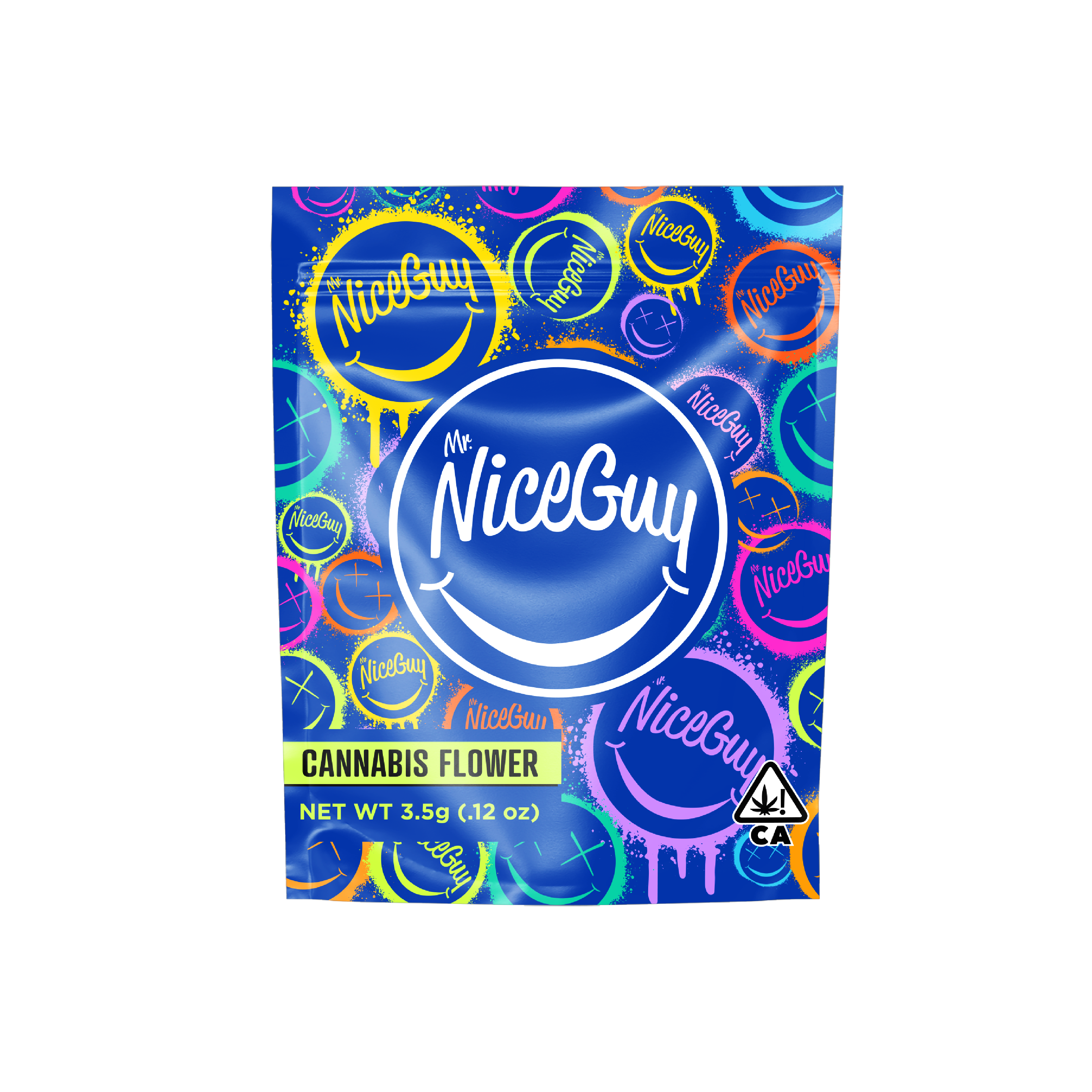Photograph of product: MR. NICE GUY - FLOWER - - GOLD - HYBRID - GREASE MONKEY - 3.5g