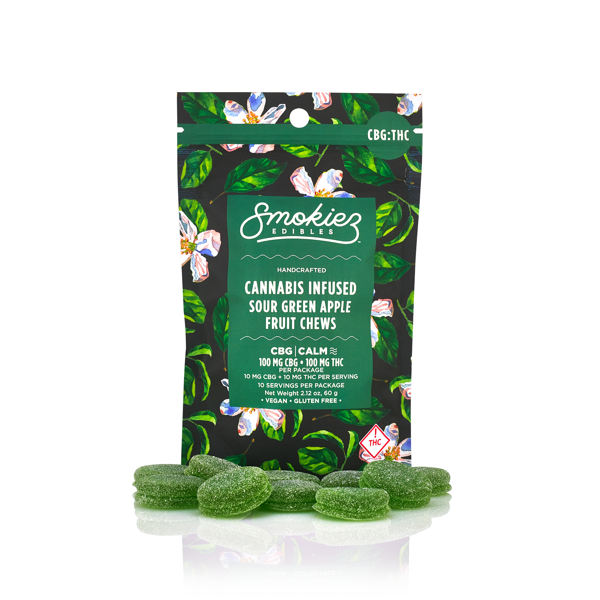 Photograph of product: Sour Green Apple Fruit Chews