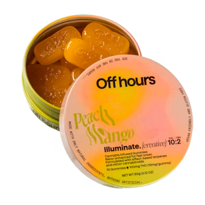 Photograph of product: Peach Mango Illuminate | Gummies 100mg
