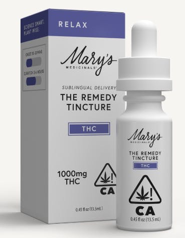 Photograph of product: Mary's Medicinals - Remedy TH-oui Tincture - Relax (1000mg)