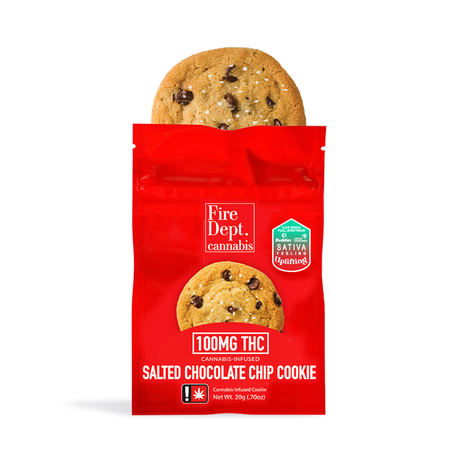 Photograph of product: Oui'd Salted Chocolate Chip Cookie | 100mg