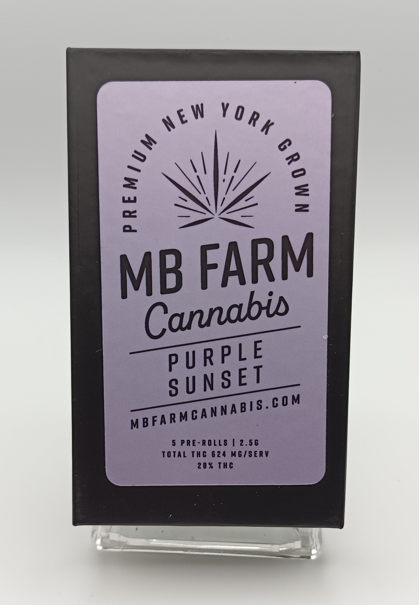 Photograph of product: MB Farms Purple Sunset 5 Pack Pre-Rolls Oui'd