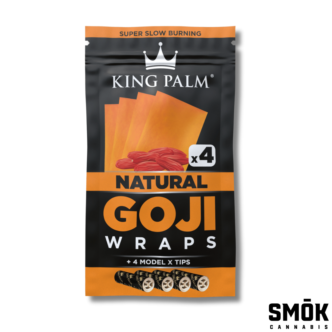 Photograph of product: King Palm Goji Wraps 4pk Strawberry