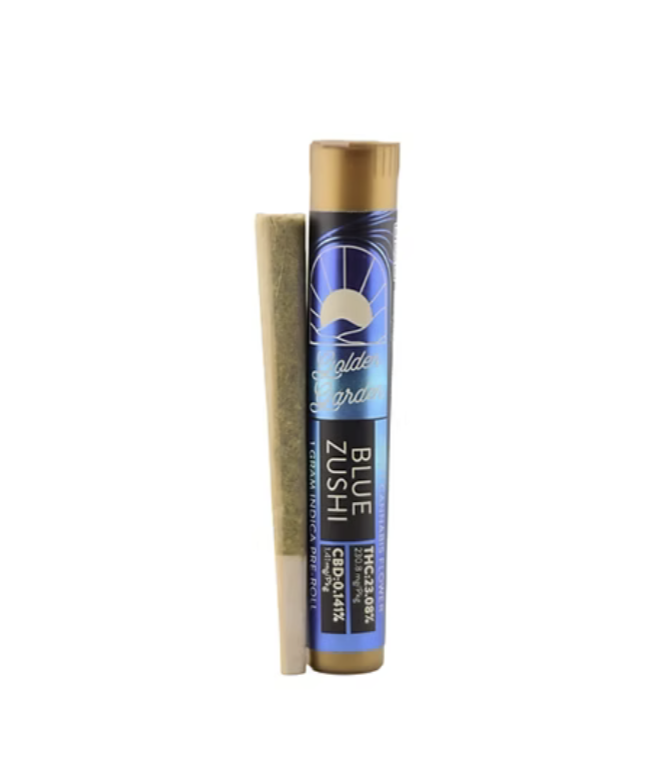 Photograph of product: Golden Garden | Blue Zushi | 1G Pre roll