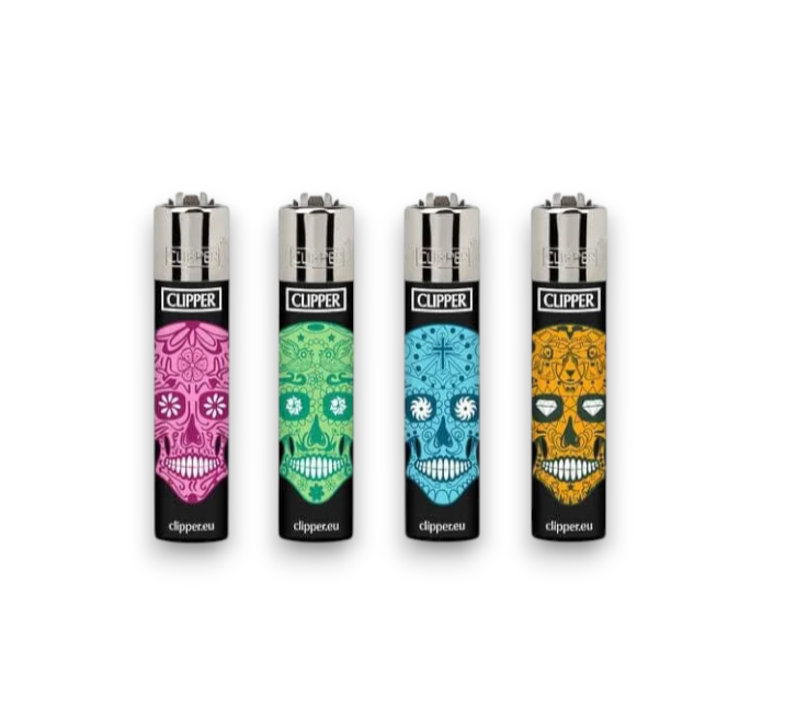 Photograph of product: Clipper Lighter - Mexican Skulls