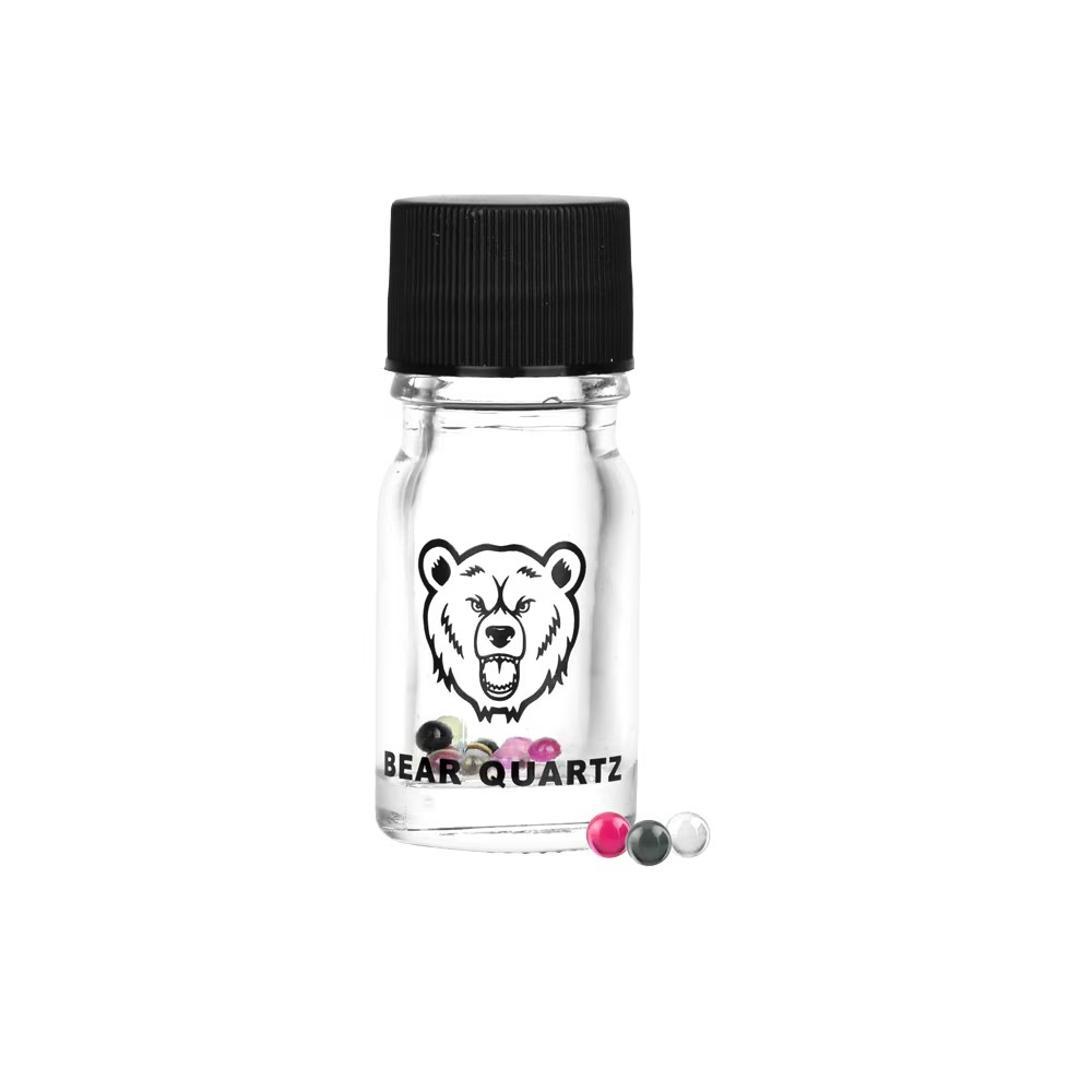 Photograph of product: Bear Quartz Terp Pearls in Iso Jar Set 3mm 12ct Assorted