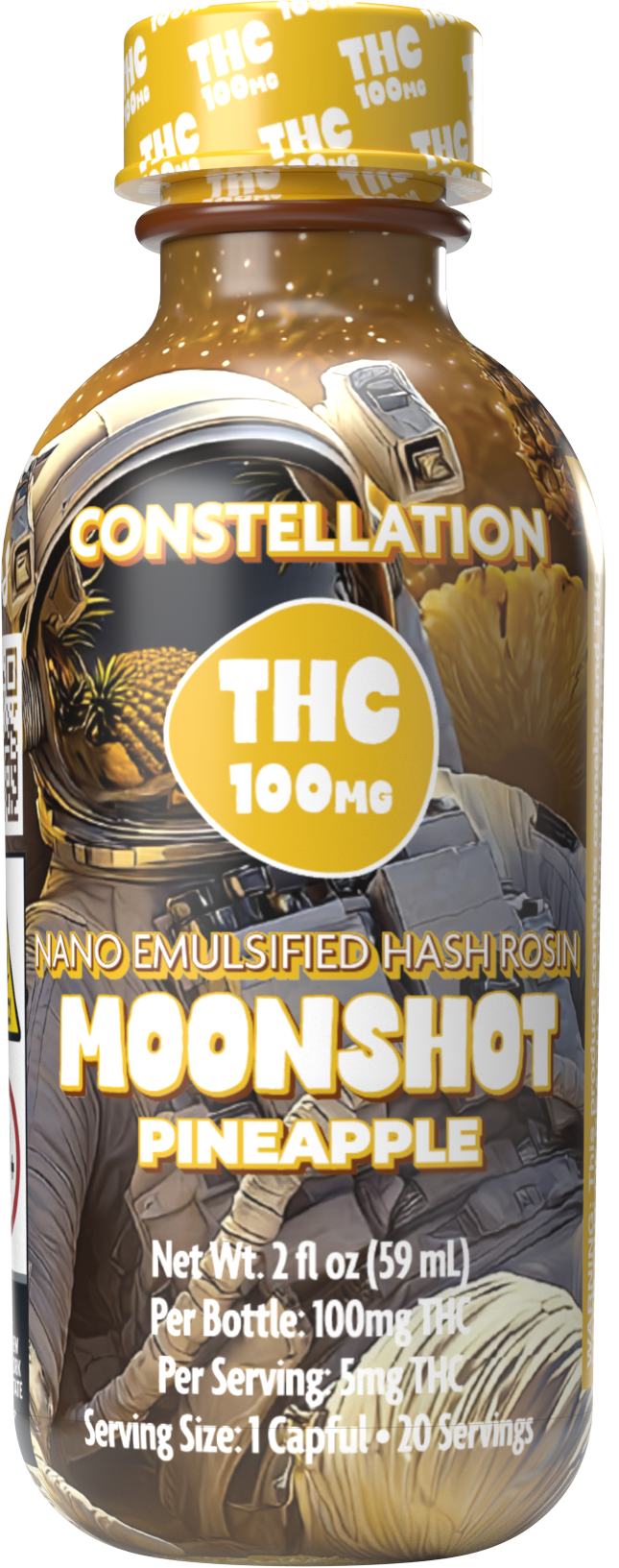 Photograph of product: Moonshot - Pineapple Nano au chocolat Rosin Shot - 100mg