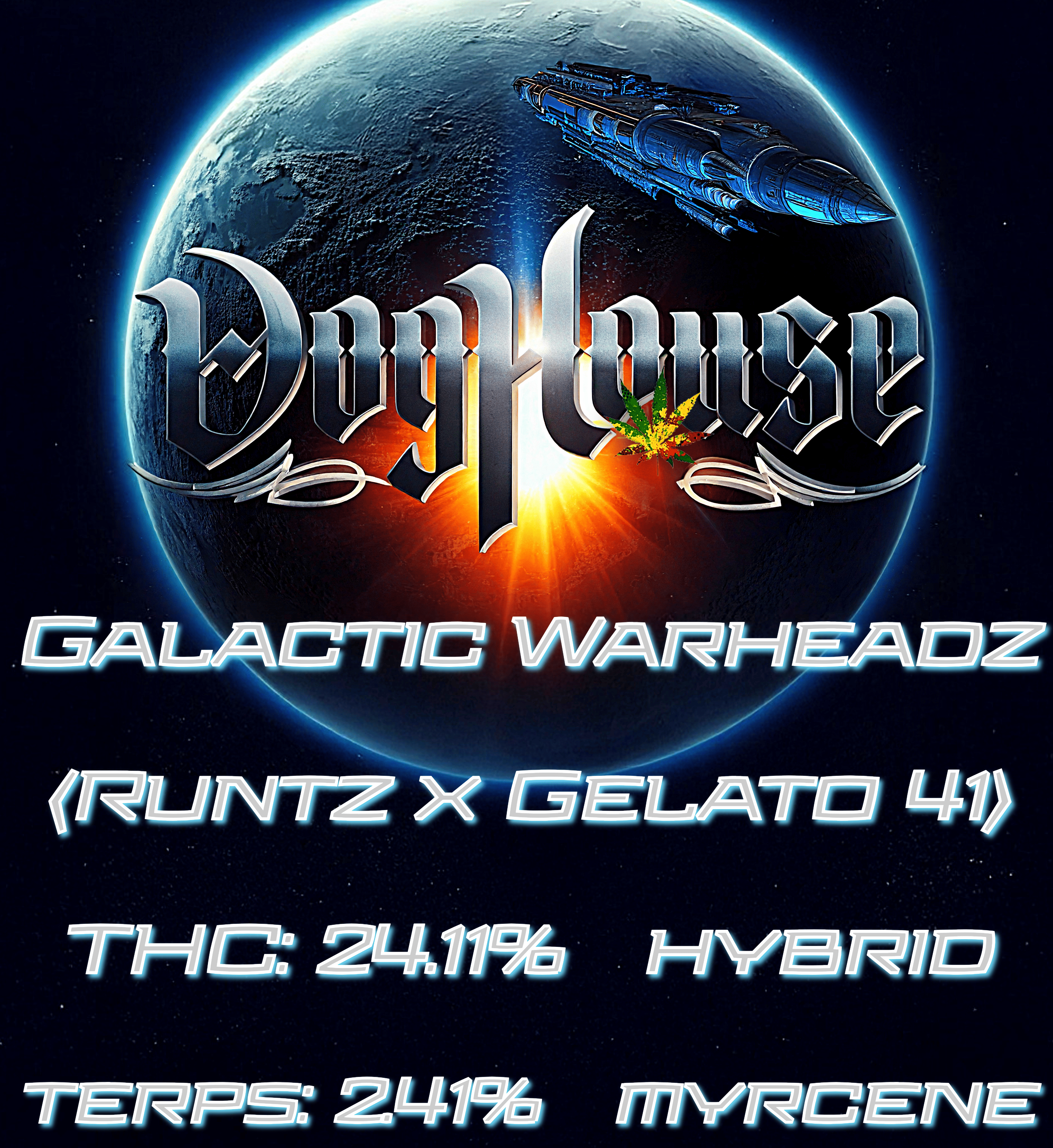 Photograph of product: Galactic Warheadz (Doghouse) - 28g