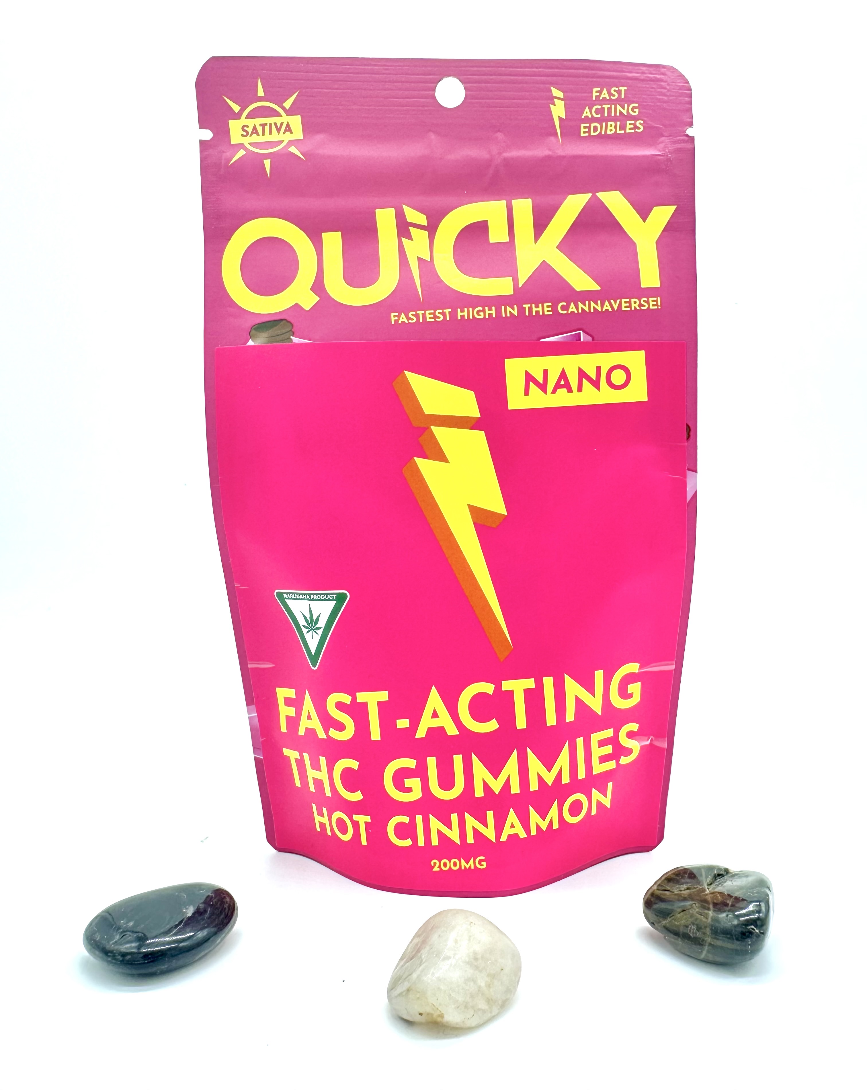 Photograph of product: Quicky - Hot Cinnamon - 200mg Gummies