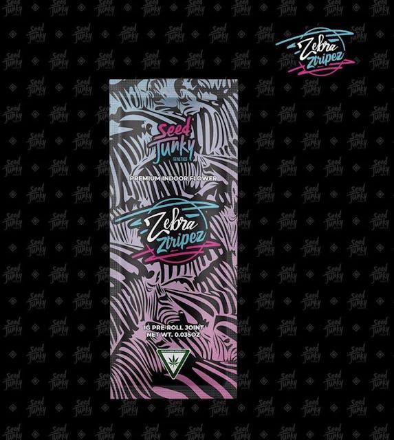 Photograph of product: 1G ZEBRA ZTRIPEZ PREROLL - 