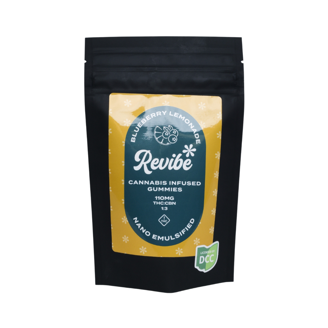 Photograph of product: Revibe - Nano - 1:3 CBN Blueberry Lemonade Gummies 10pk - 100mg