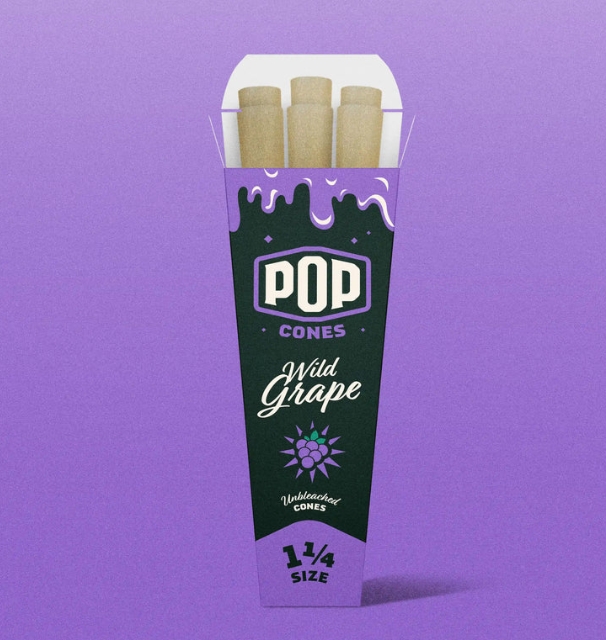 Photograph of product: Pop Cones | Wild Grape | 1 1/4 | 6pk