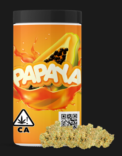 Photograph of product: Papaya | 3.5g Prepackaged Flower | The Cure Company