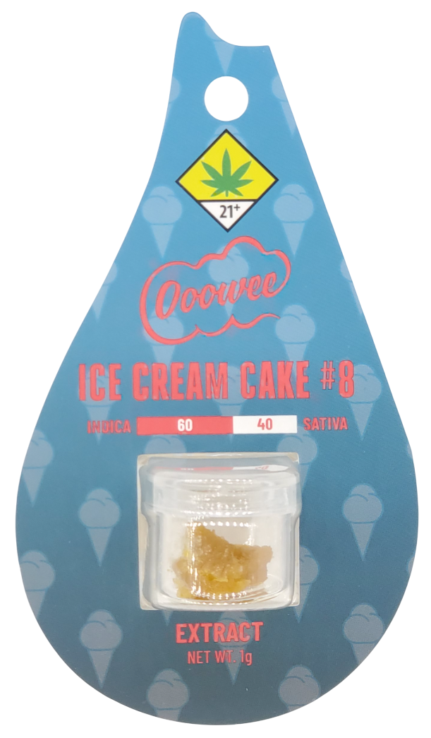 Photograph of product: Ooowee CON Ice Cream Cake Hydrocarbon Extract 1g