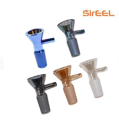 Photograph of product: 076 - Iridized Martini Flower Bowl w/ Handle, 14MM, - Retail