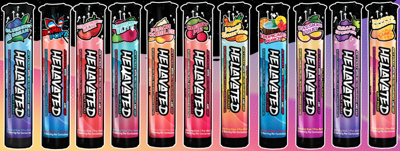 Photograph of product: Blunt - 2.5g Hellavated Flavored - - Blueberry Dream