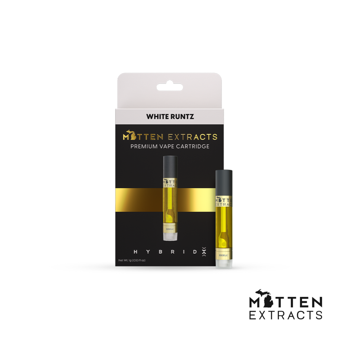 Photograph of product: Mitten Extracts White Runtz Cart 1.0g