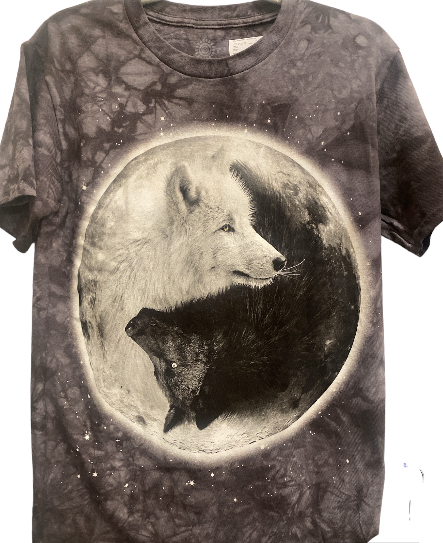 Photograph of product: The Mountain Yin Yang Wolf Tie Dye Tee (SM)