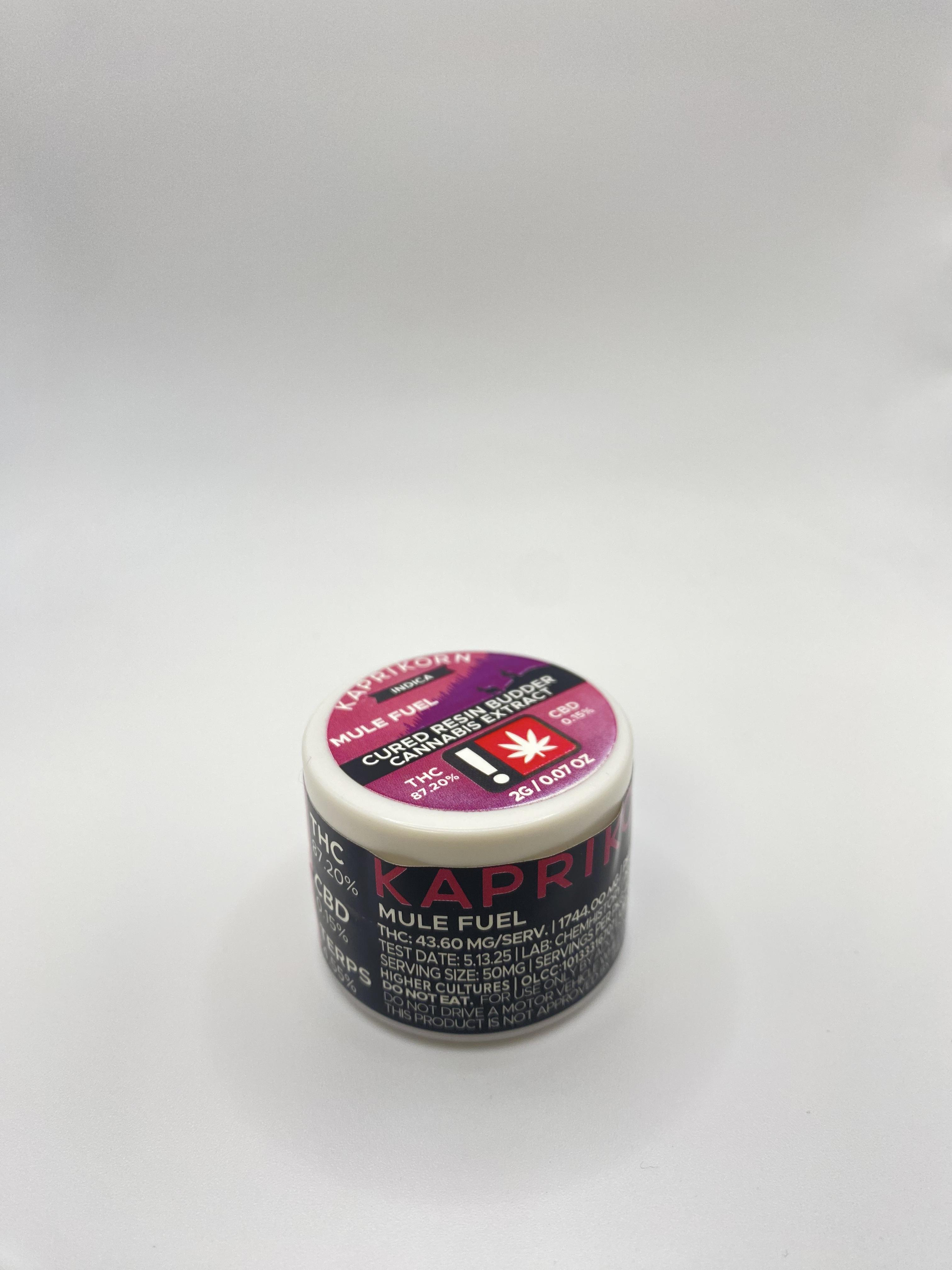 Photograph of product: Kaprikorn - Mule Fuel (I) - Cured Resin BUCKET 2g