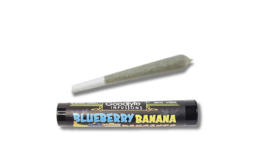 Photograph of product: BLUEBERRY BANANA PANCAKES | INFUSED PREROLL