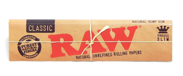 Photograph of product: RAW Classic Rolling Papers King Slim