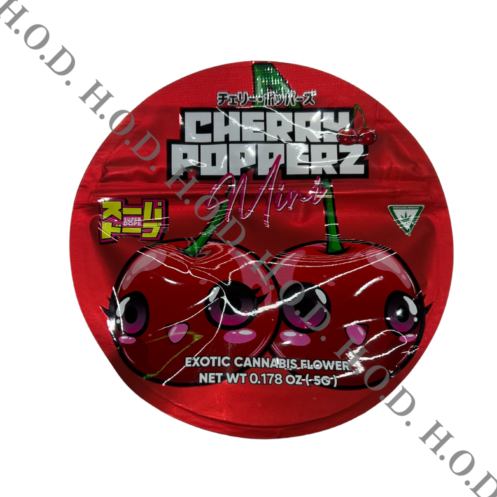 Photograph of Product: Fear of Boof x Super Dope x Hi-Tech Cherry Popperz Smalls 5g