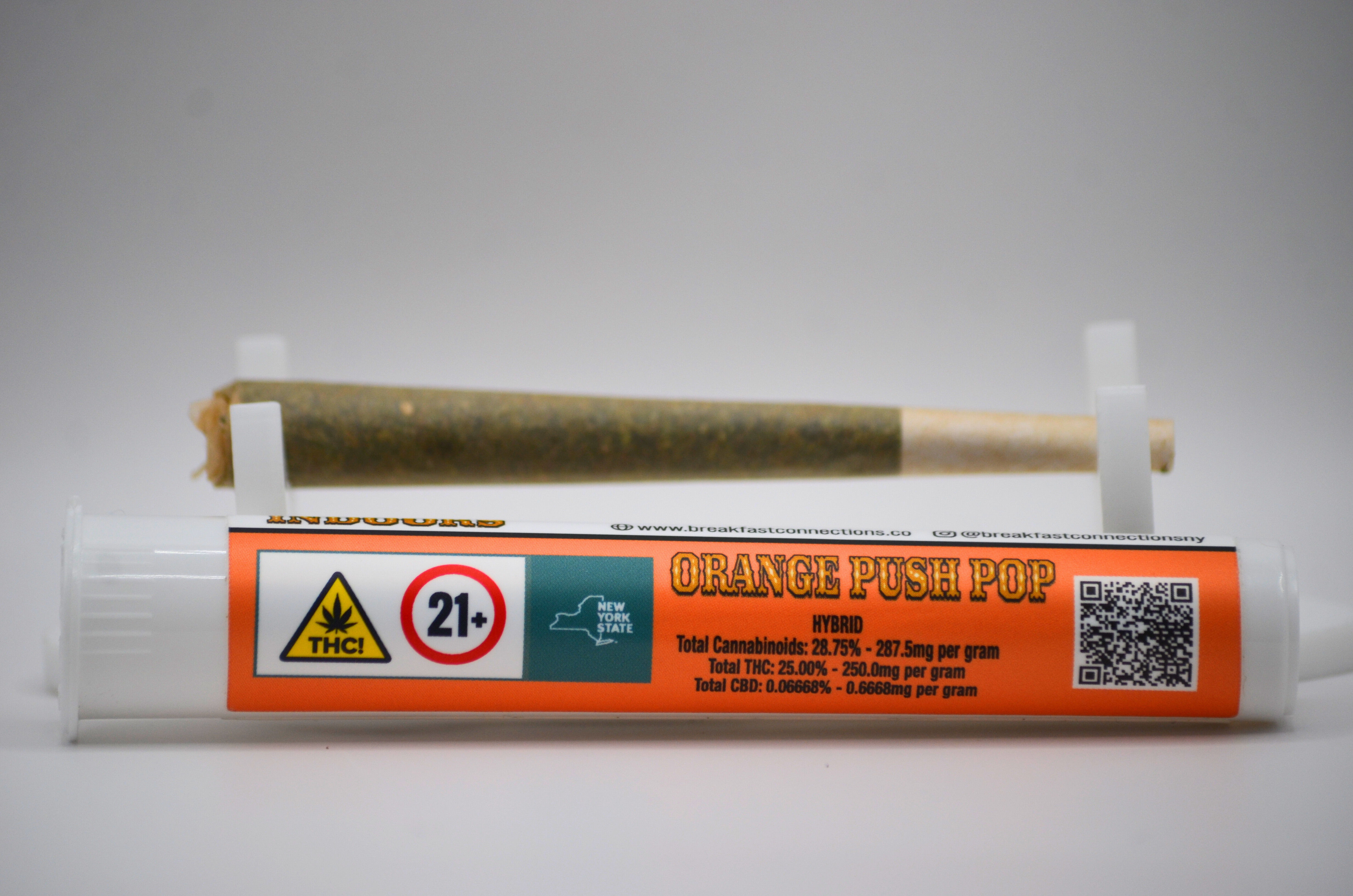 Photograph of product: Breakfast Connections - Orange Push Pop - Pre Roll