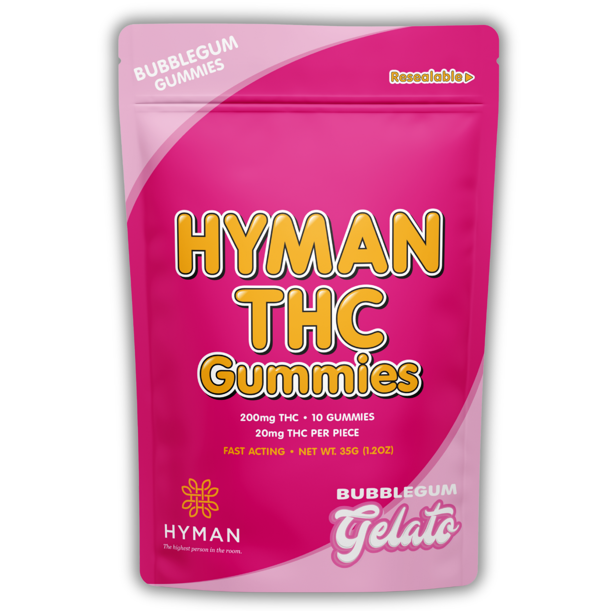 Photograph of product: Hyman | Gummy | Bubblegum Gelato | 200mg