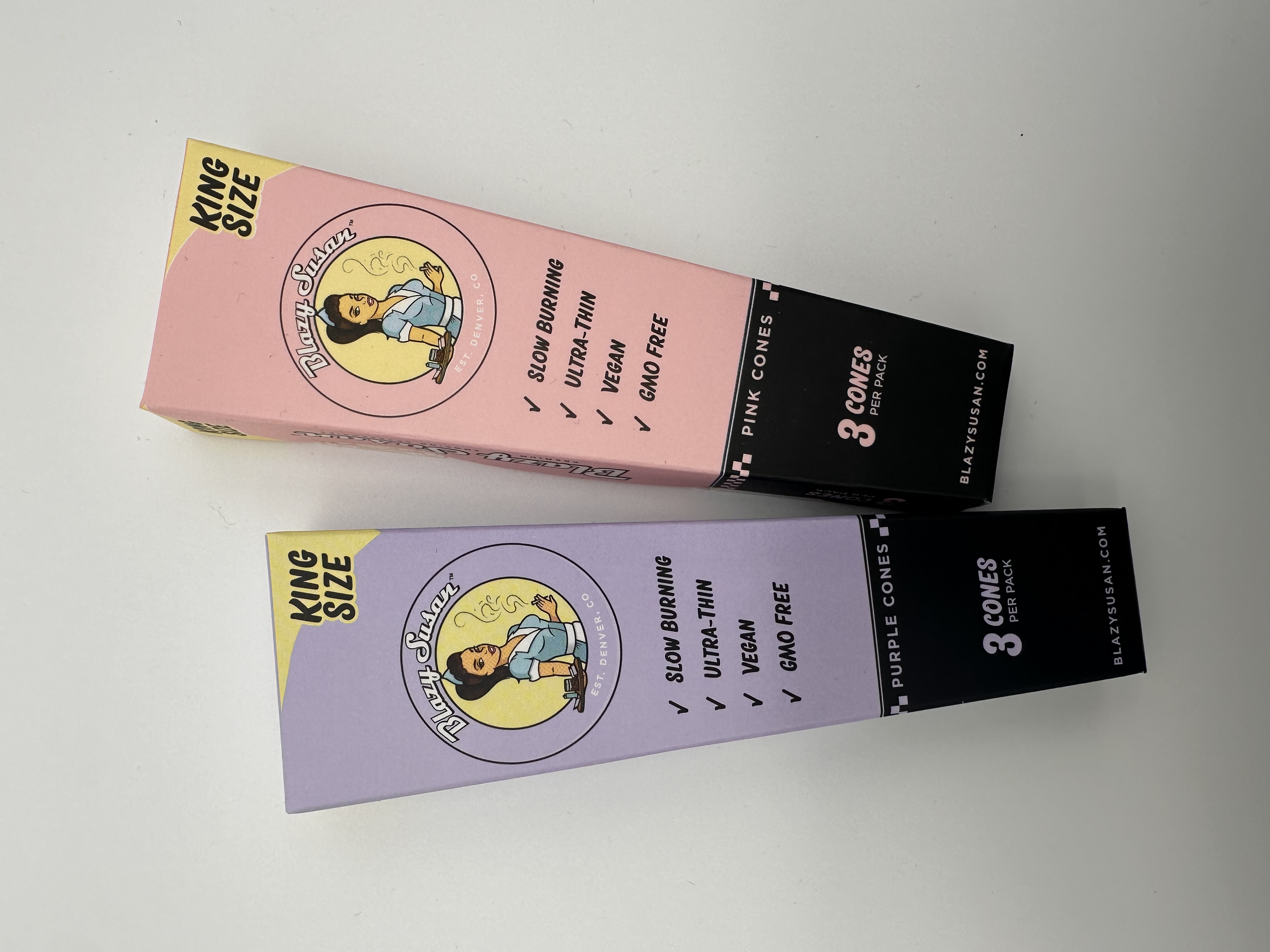 Photograph of product: Blazy Susan | Pre Roll Cones King Size | 3pk
