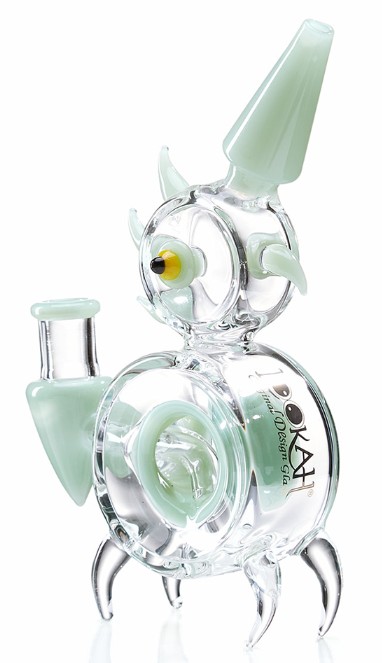 Photograph of product: Lookah | 8" Mini Disc Percolator | Water Pipe  | Green Clear