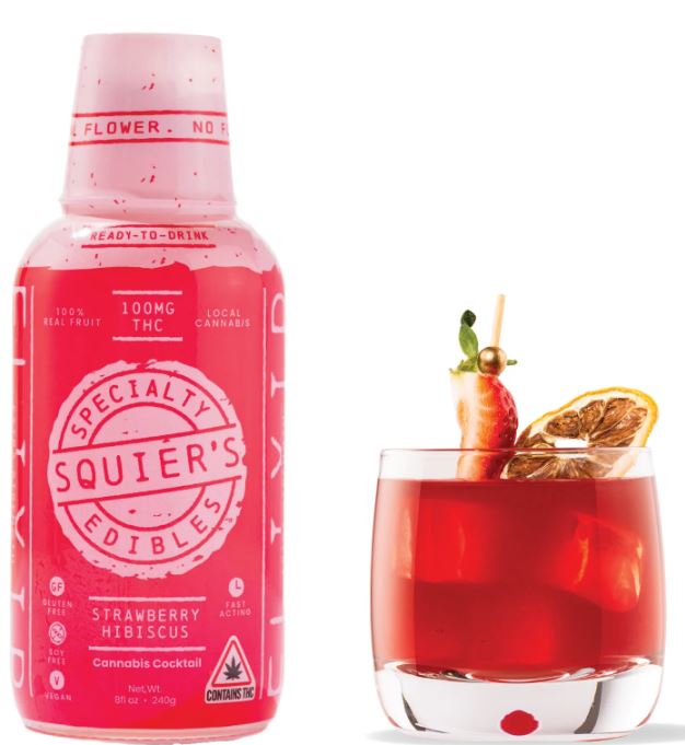 Photograph of product: Squier's Strawberry Lemonade au chocolat Rosin Mixer 200mg