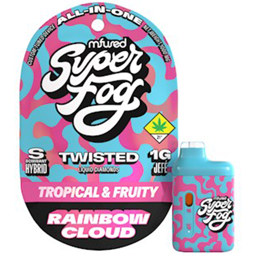 Photograph of product: Super Fog: Rainbow Cloud (S) - Twisted Liquid Diamonds Disposable