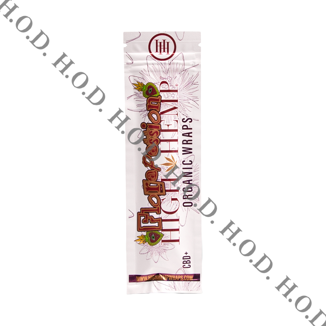 Photograph of product: High Hemp Organic Flora Passion Hemp Wrap 2 Pack