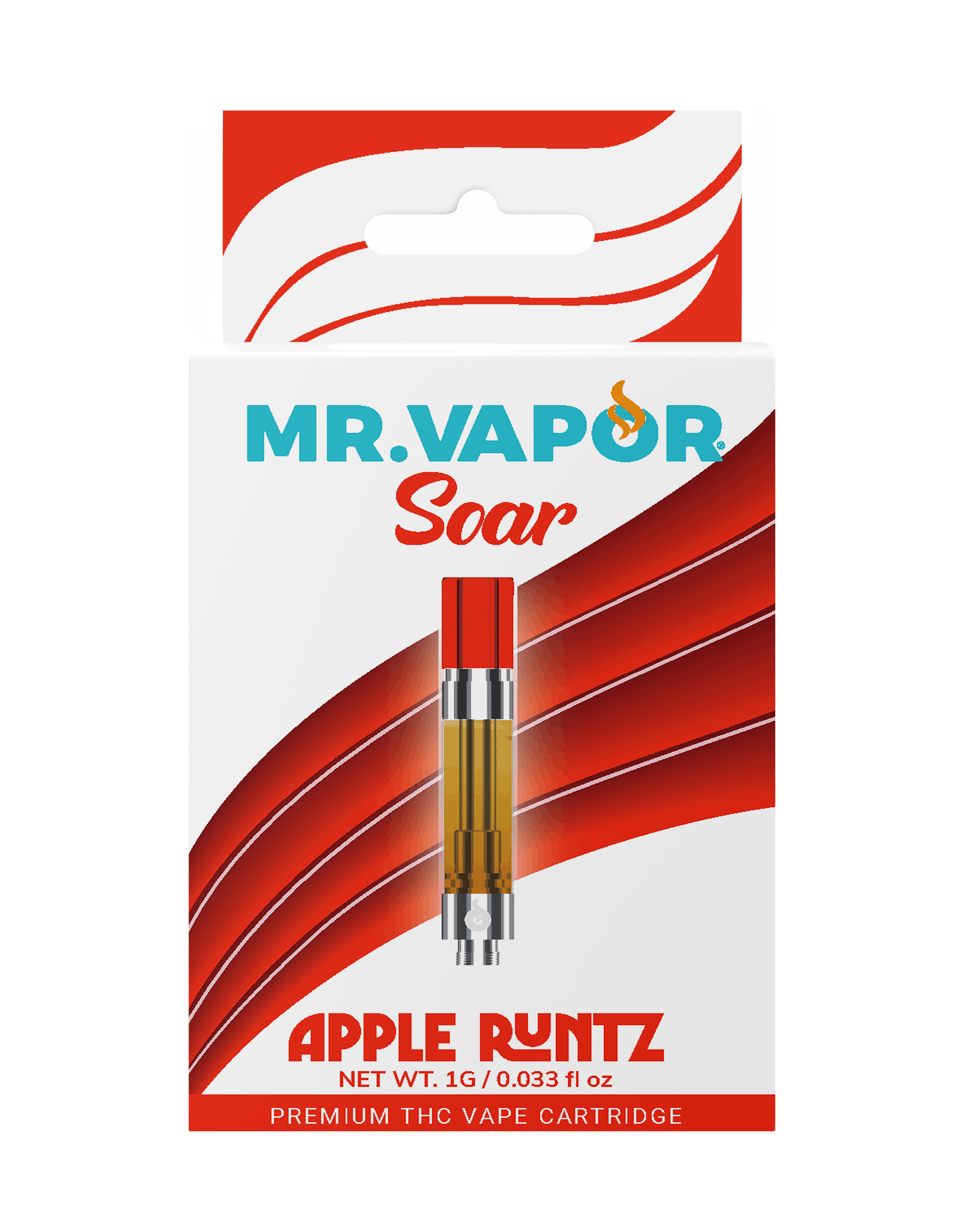 Photograph of product: Mr. Vapor Apple Runtz Cartridge Rec