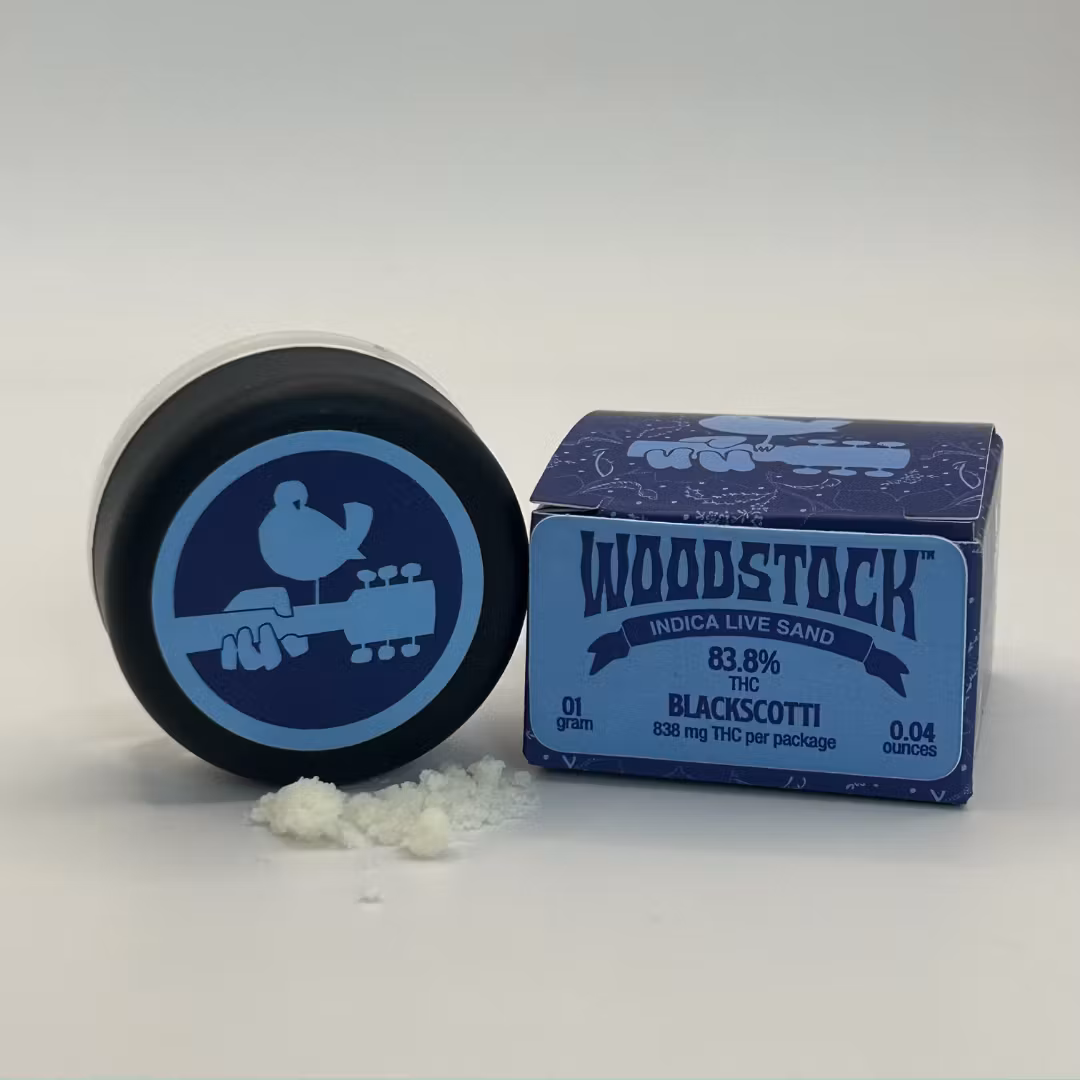 Photograph of product: Woodstock | Black Scotti | 1g | Live Sand