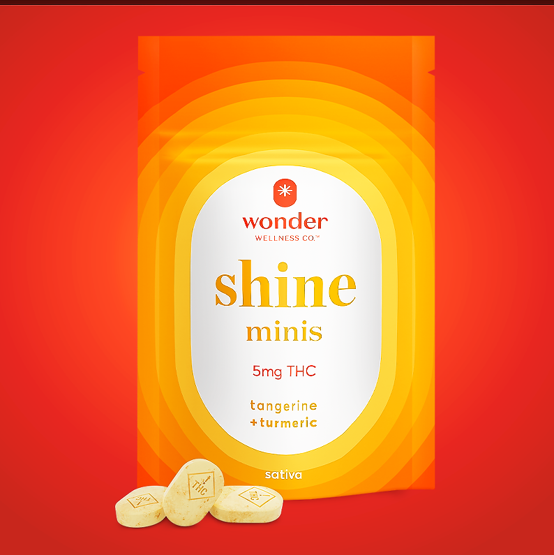 Photograph of product: Wonder Minis Shine | Tangerine | 200mg/40pk