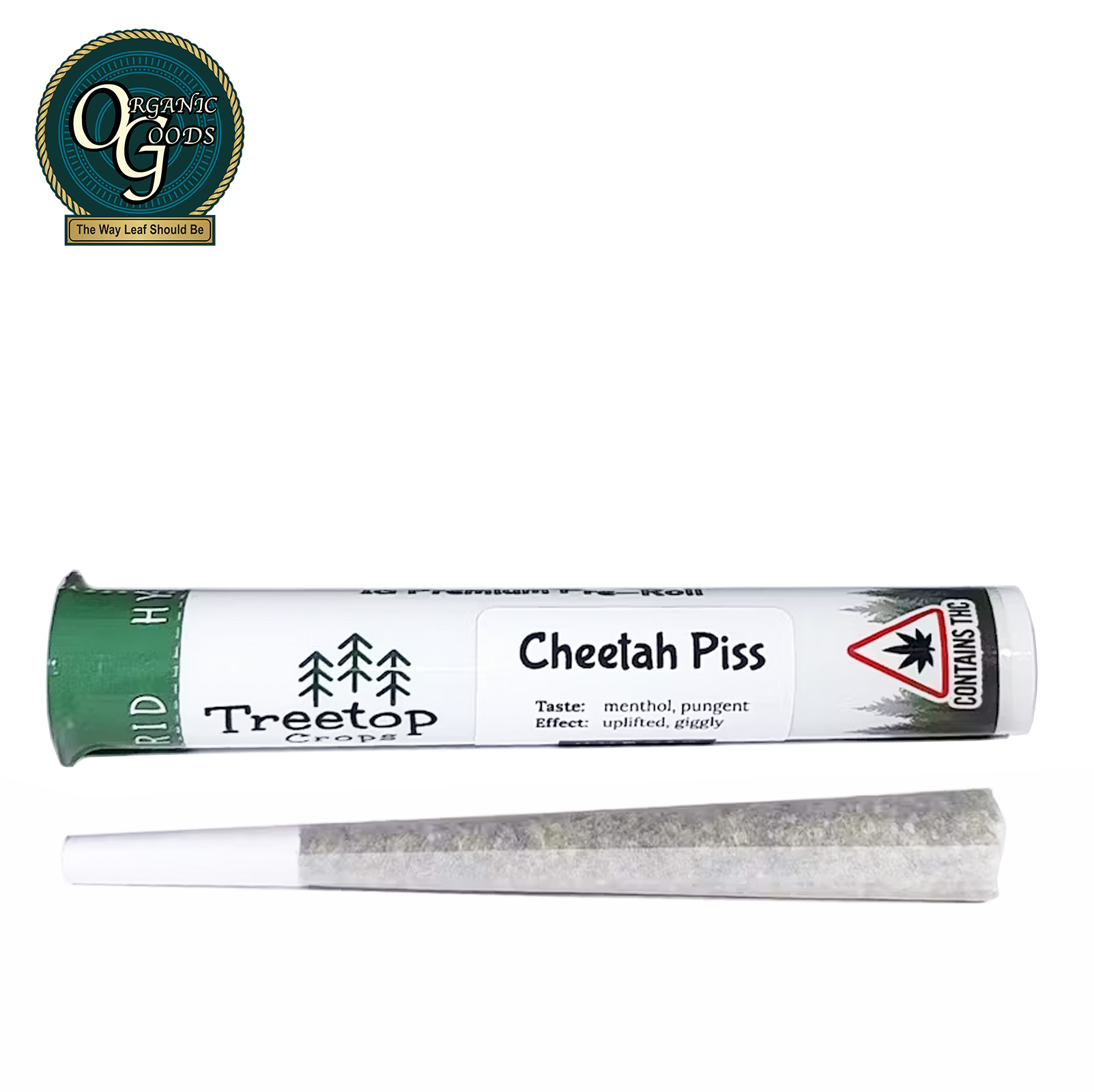 Photograph of product: Treetop Crops Pre-Roll Cheetah Piss 1 G