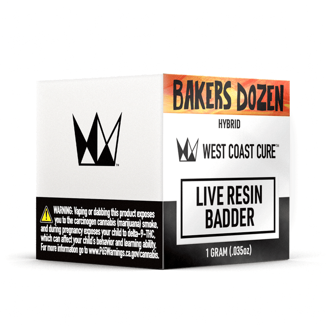 Photograph of product: 1G Bakers Dozen Live Resin Badder - 