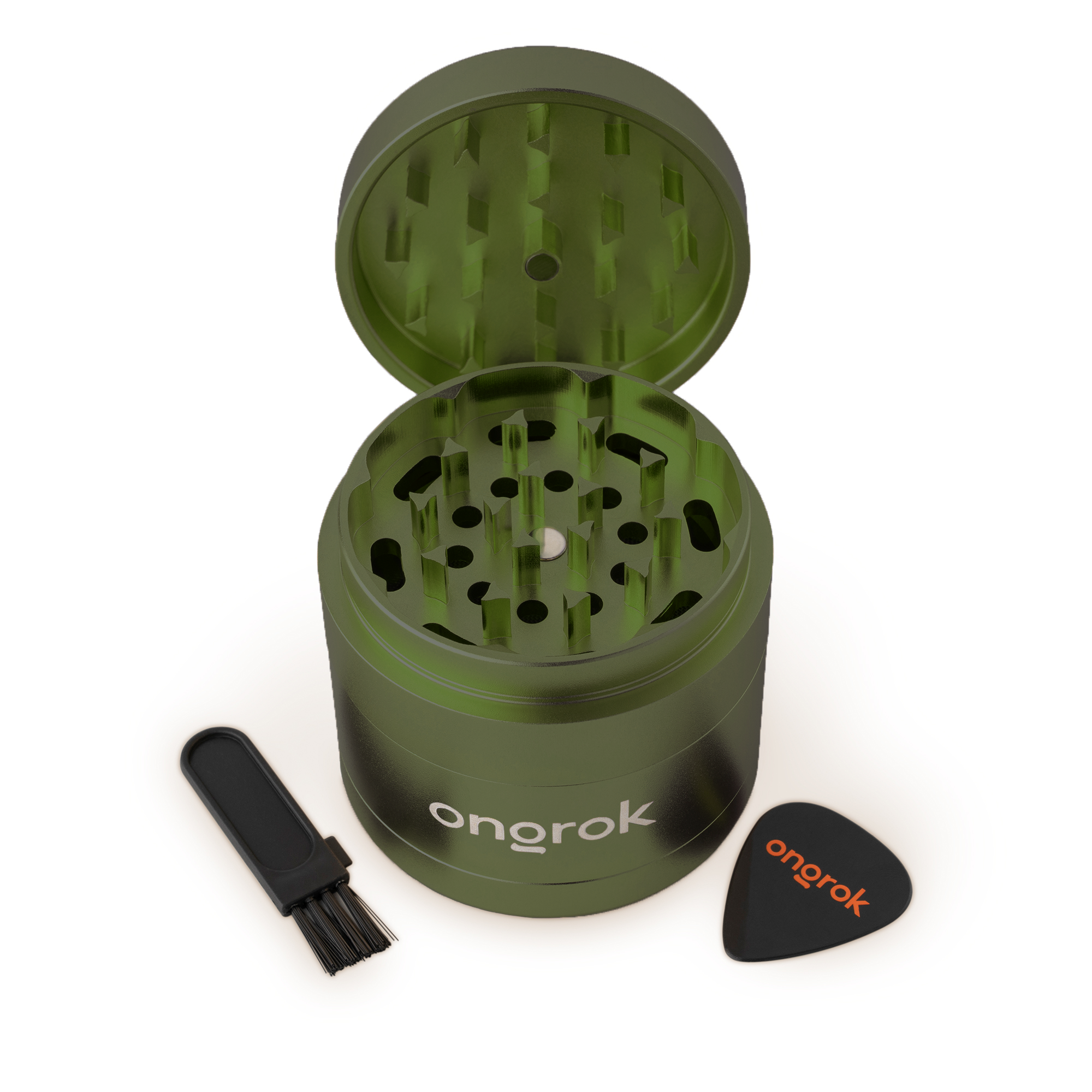 Photograph of product: 4pc EZ Open Grinder | Green