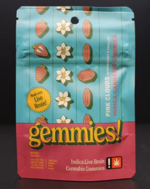 Photograph of product: Gemmies | Pink Clouds | Single Cluster Gummy 100mg
