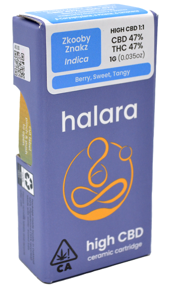 Photograph of product: Halara | Zkooby Znaks | 1G Cartridge