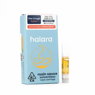 Photograph of Product: Halara Rosin Sauce Cart 1g - The Cough (S)
