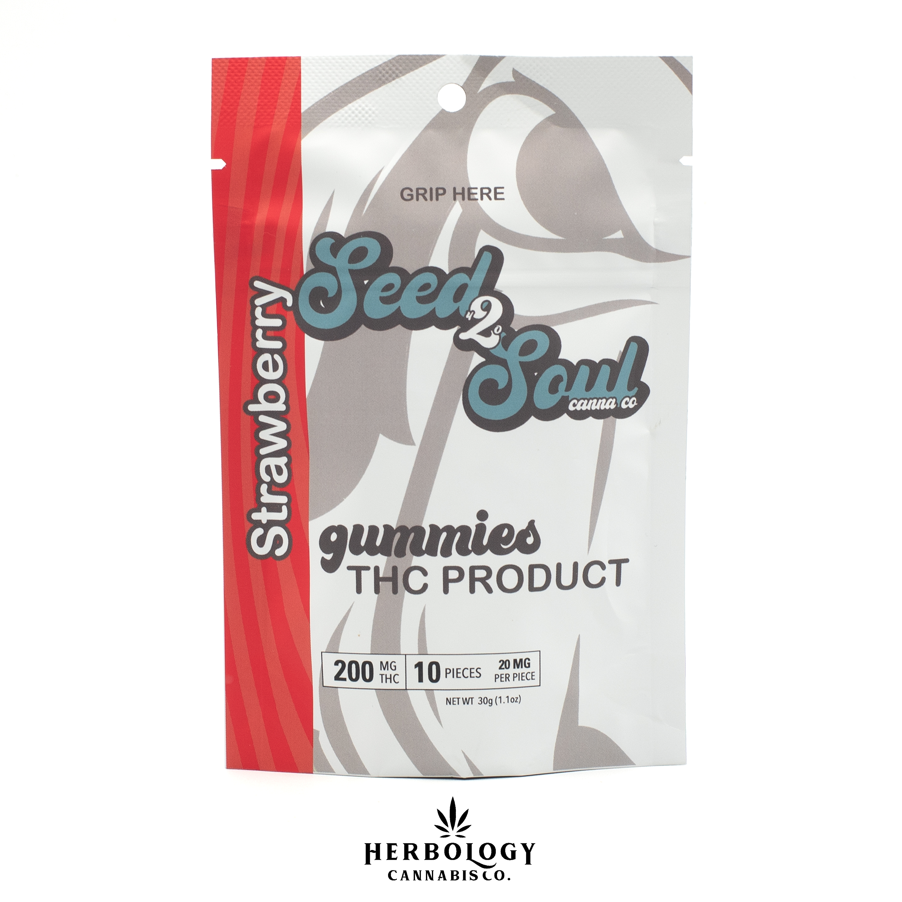 Photograph of product: Seed2Soul | Gummy | Strawberry | 200mg