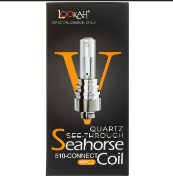 Photograph of product: Lookah Seahorse Coil V Quartz Tube 4 Pack