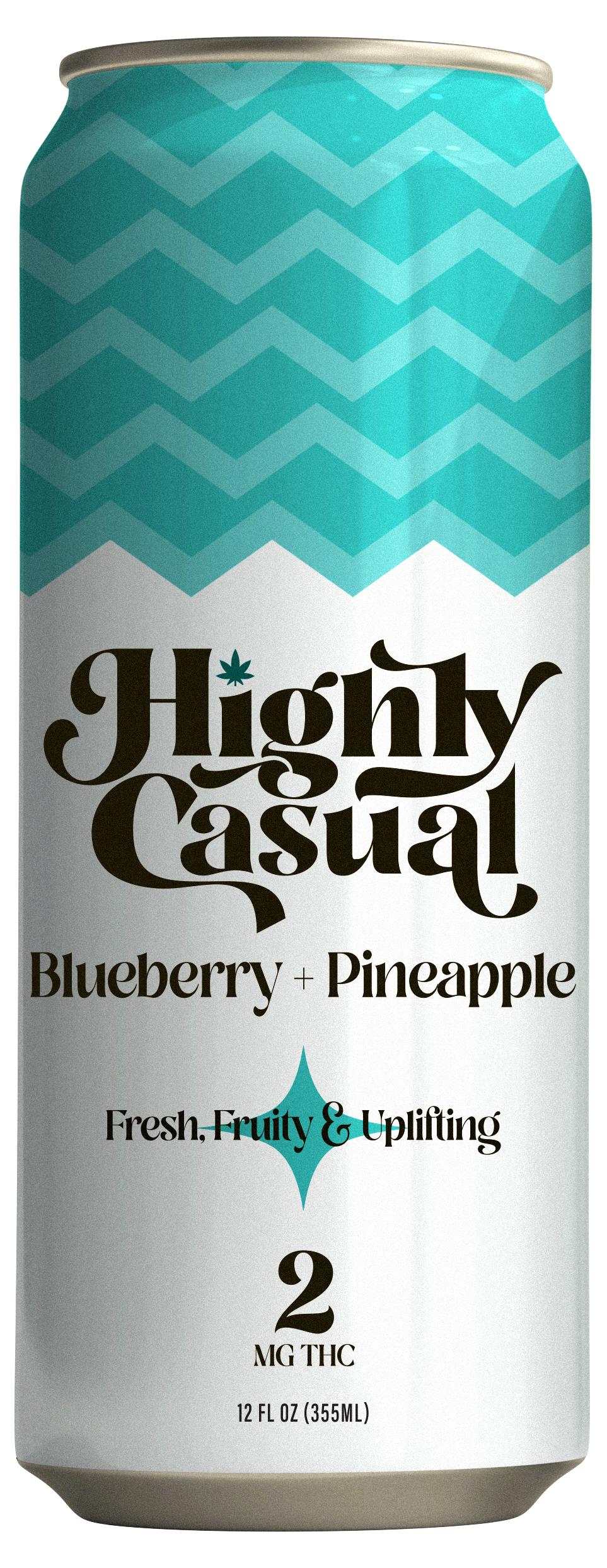 Photograph of product: Highly Casual | Blueberry + Pineapple