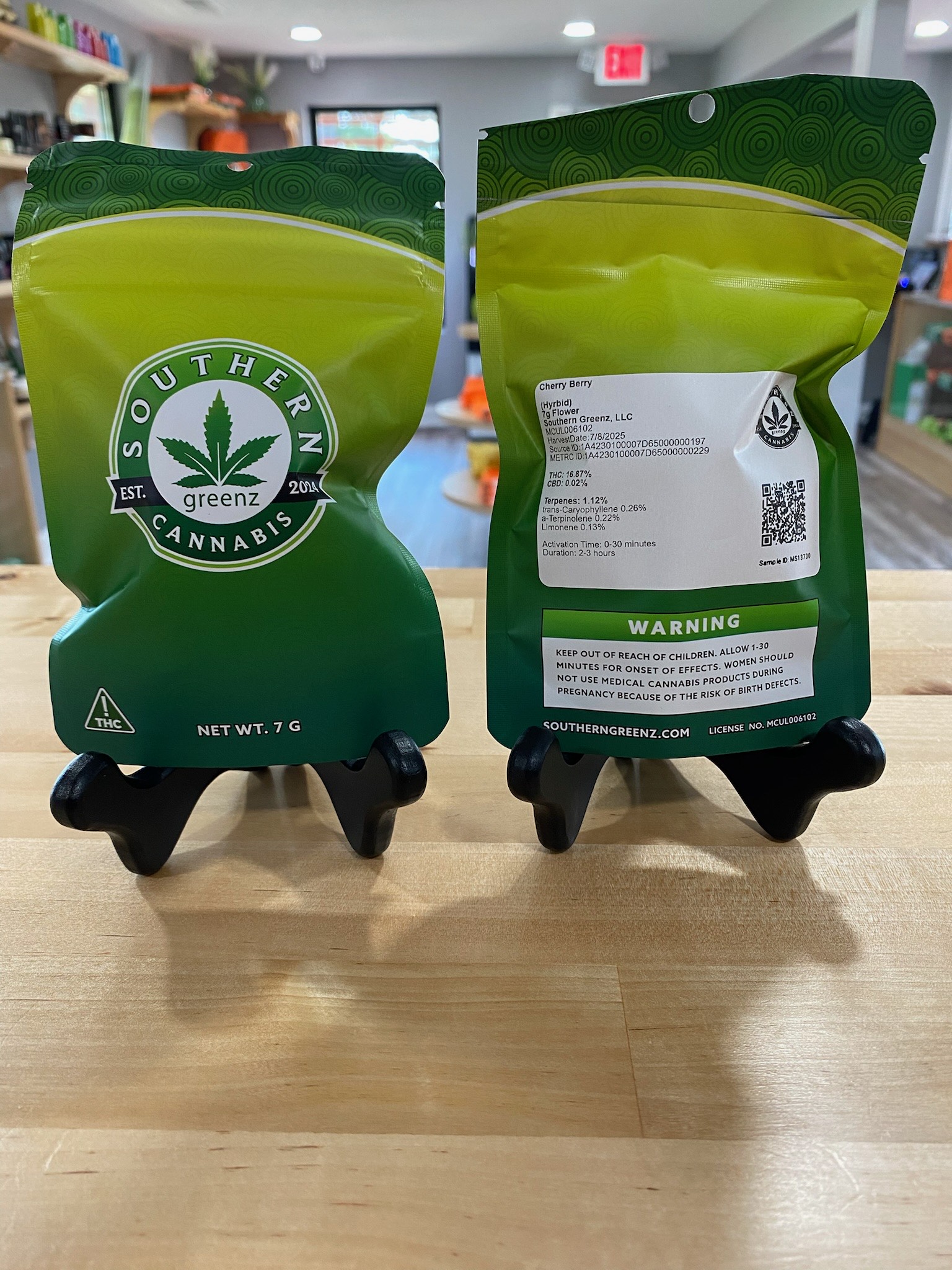 Photograph of product: Southern Greenz - Cherry Berry - 7g