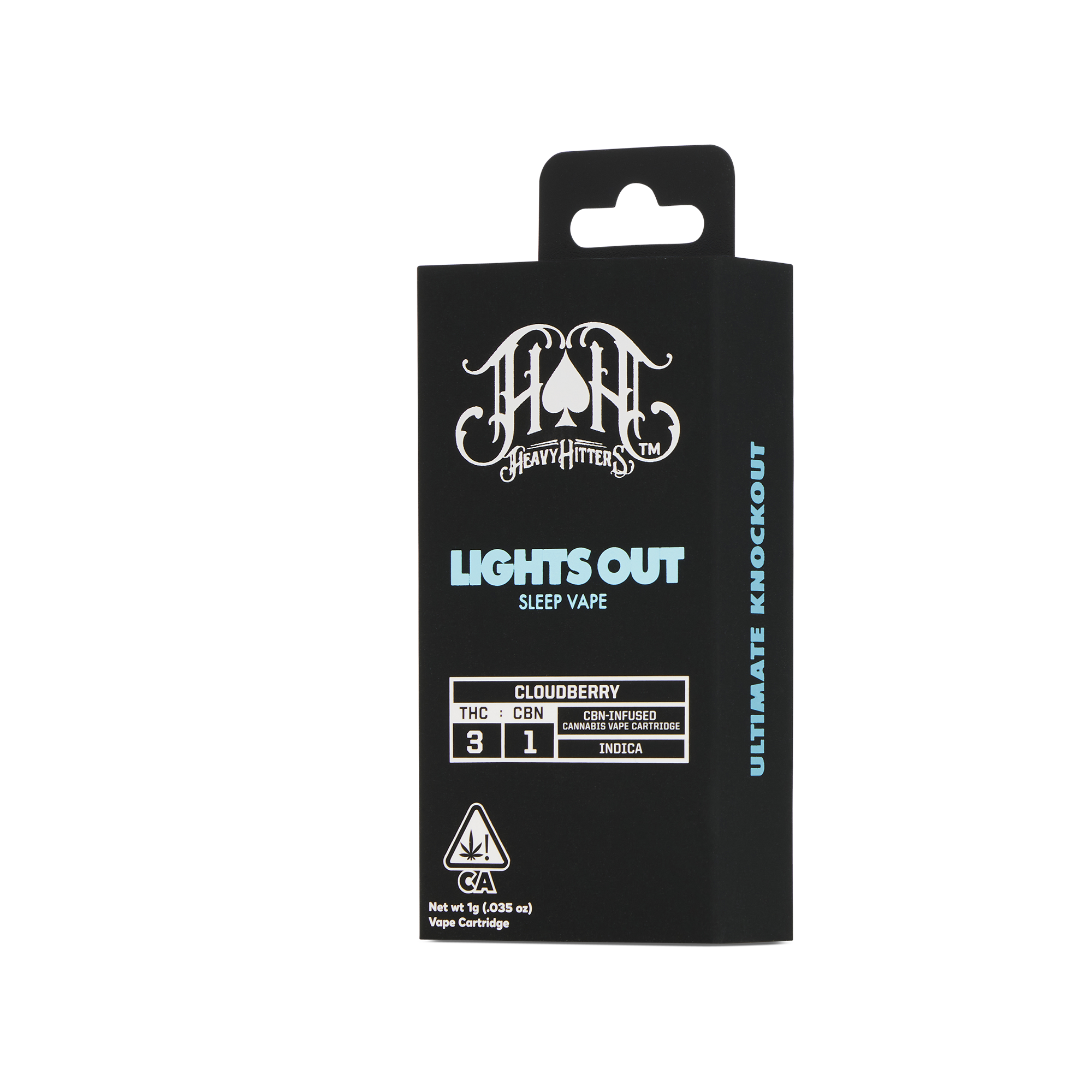 Photograph of product: Lights Out Cloudberry 3:1 CBN Cartridge | 1g