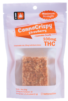 Photograph of product: 100mg CannaCrispy - Strawberry