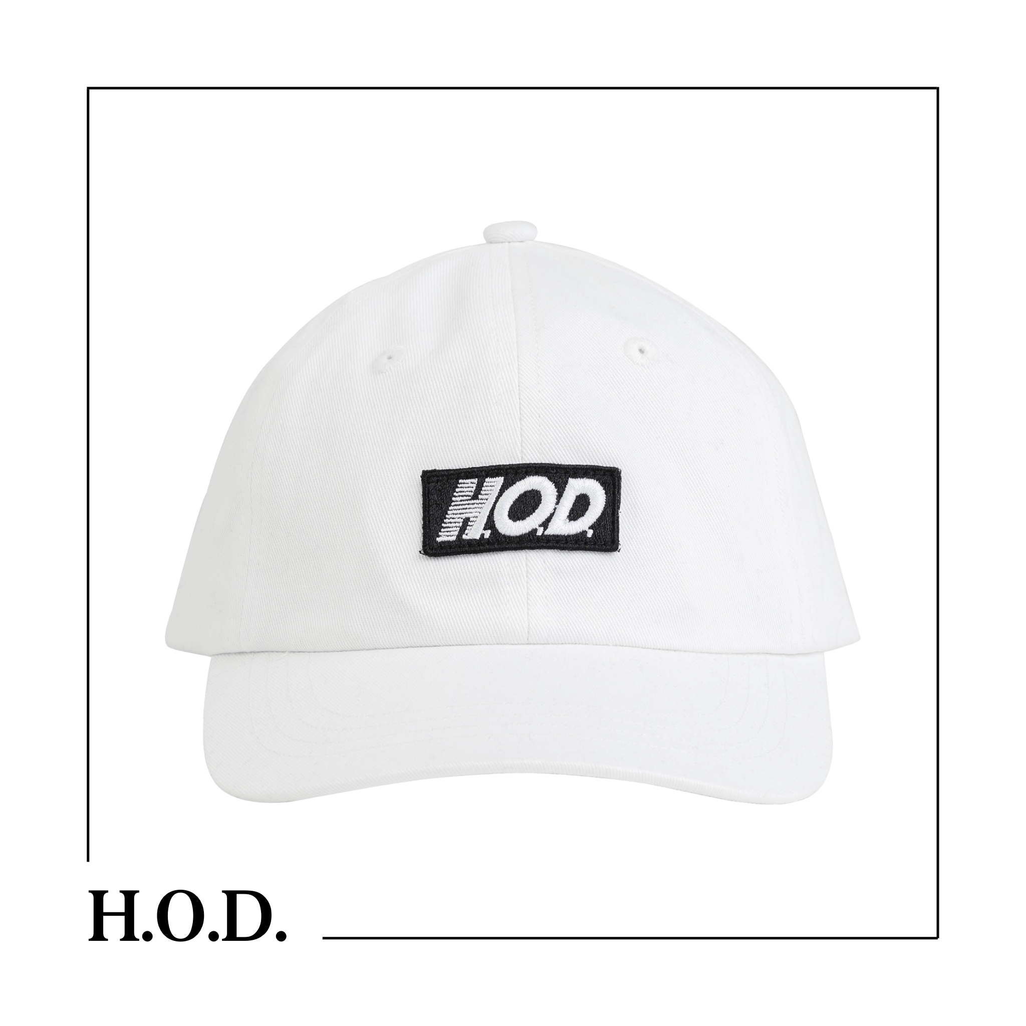 Photograph of product: H.O.D. x Core White Dad Hat